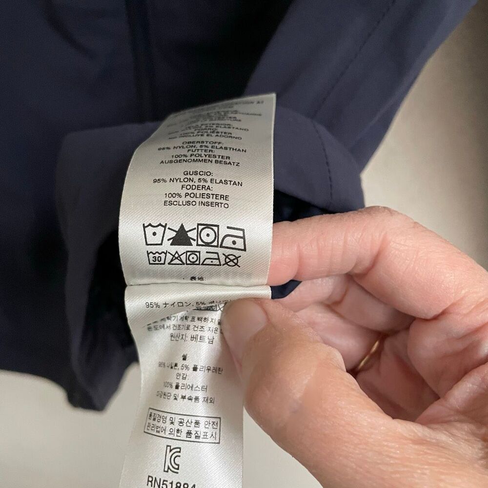 Patagonia H2no Quandary Full Zip Hooded Jacket Women’s L28050 Nylon Navy - Picture 10 of 12